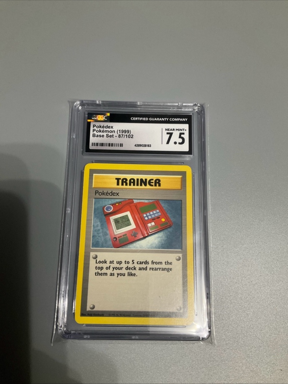 Pokédex Trainer Card CGC 7.5